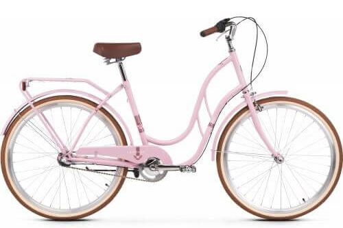 mestský ružový bicykel